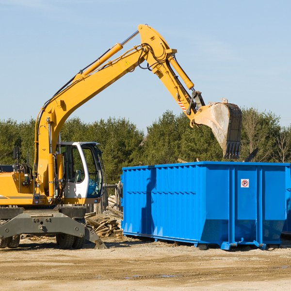 can i choose the location where the residential dumpster will be placed in Bristow